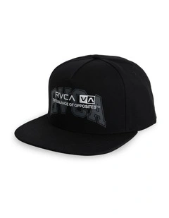 Unitext Snapback Cap in Black
