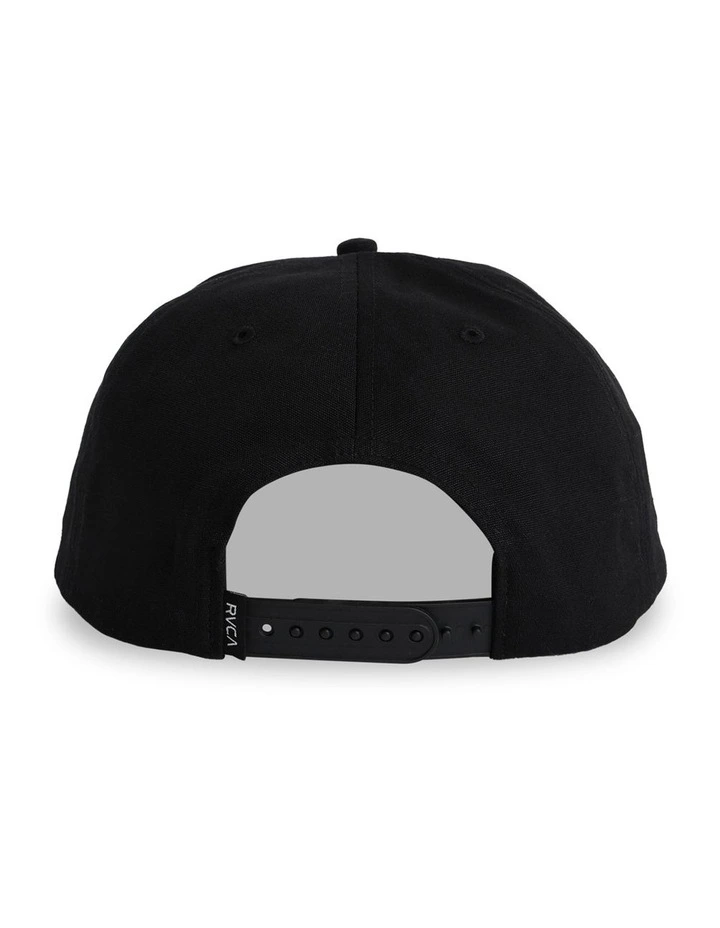 Unitext Snapback Cap in Black image 2