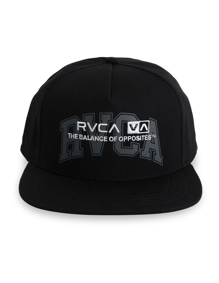 Unitext Snapback Cap in Black image 4