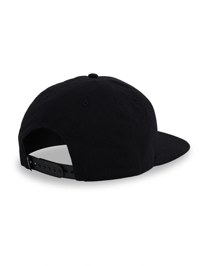 Commonwealth Patch Snapback Cap in Black image 2