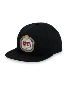 Philsner Snapback Cap in Black