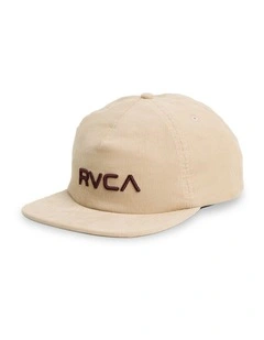 Big Rvca Cord Cap in Silver Bleach