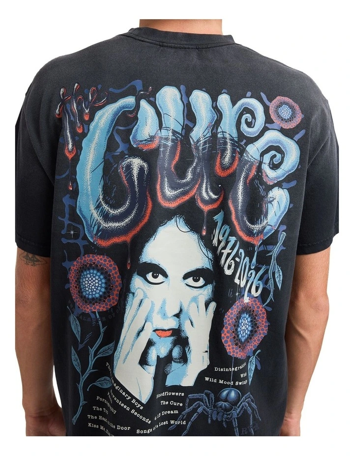 The Cure X Martin Anders T-Shirt In Rvca Black image 4