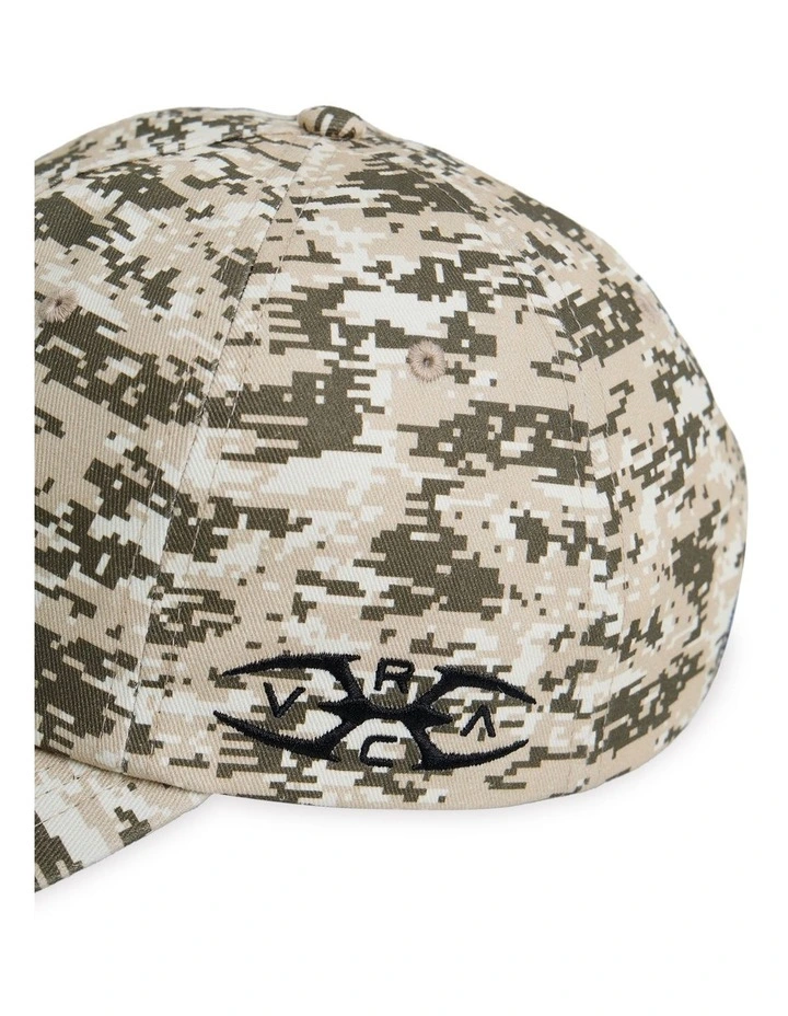 Bleached 5 Panel Cap In Camo image 3