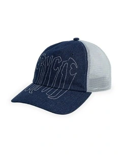Melt Down Trucker Cap in Sky Blue