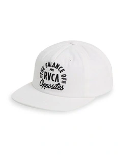 Semi RVCA Snapback Cap In Antique White