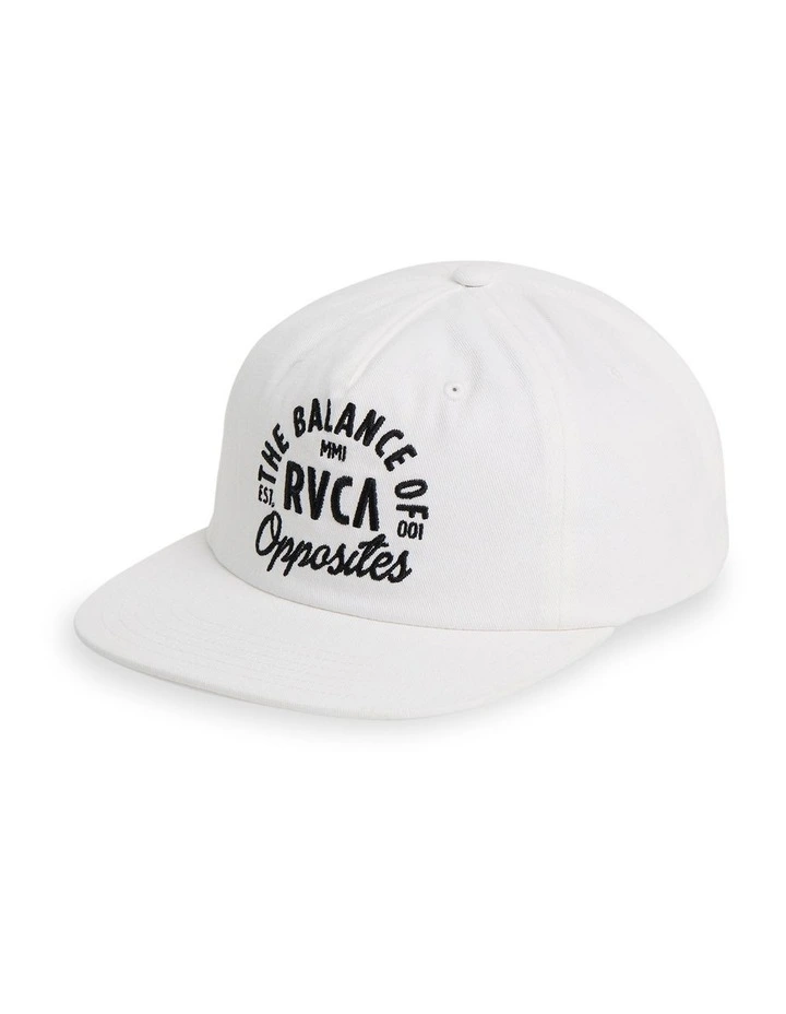 Semi RVCA Snapback Cap In Antique White image 1