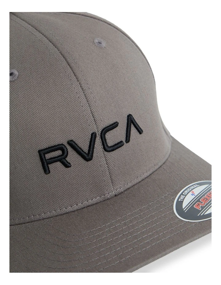 RVCA Flexfit Cap In Mushroom image 3