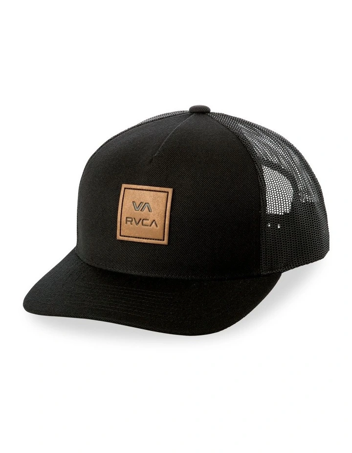 VA Atw Curved Brim Trucker Cap In Black image 1