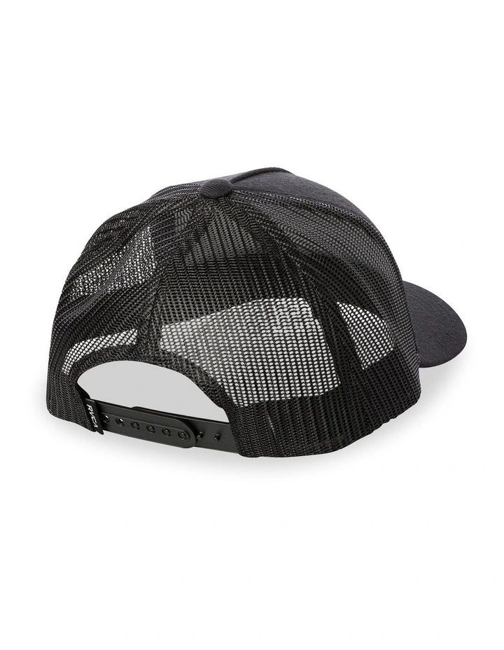 VA Atw Curved Brim Trucker Cap In Black image 2