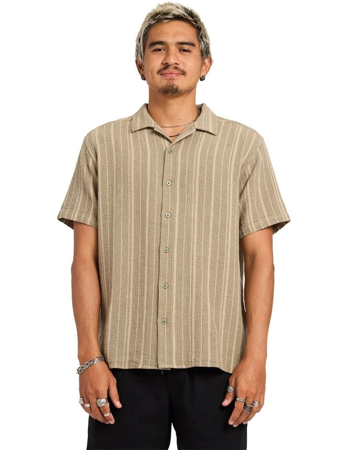 Vacancy Stripe Shirt In Army image 1