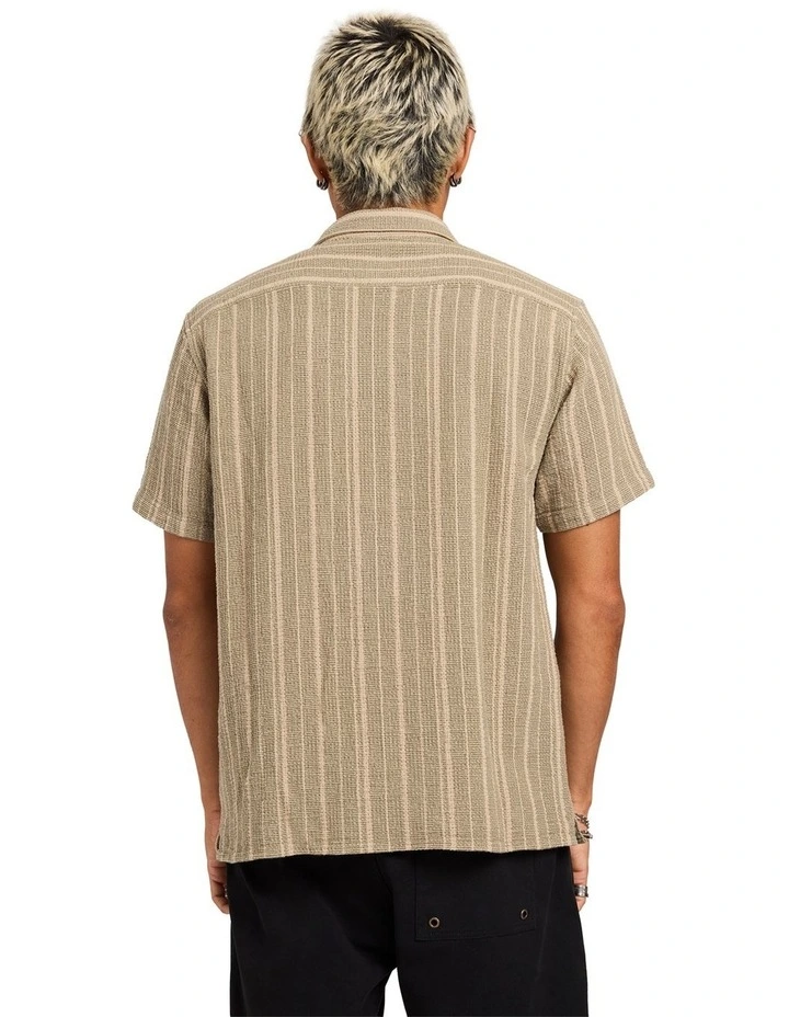 Vacancy Stripe Shirt In Army image 2