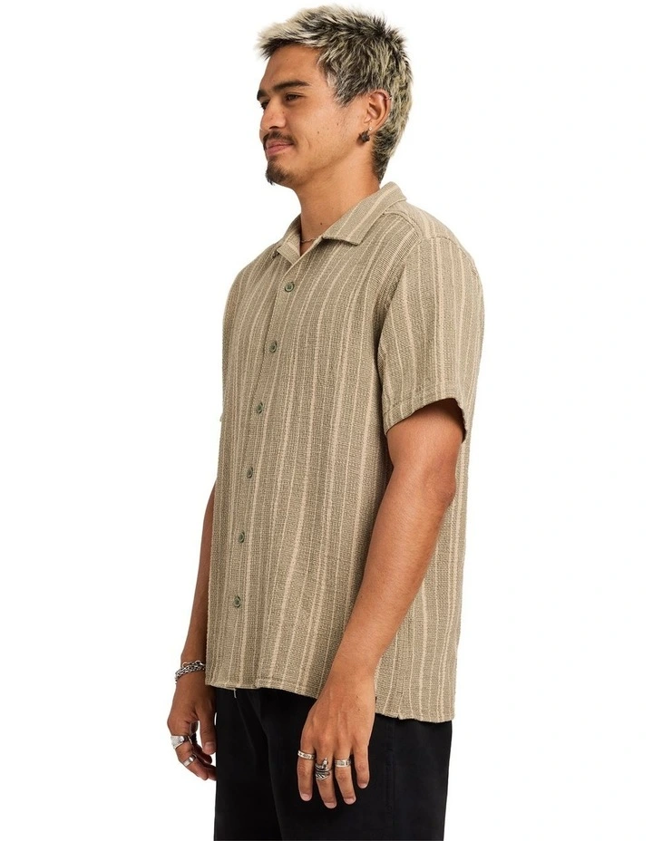 Vacancy Stripe Shirt In Army image 3