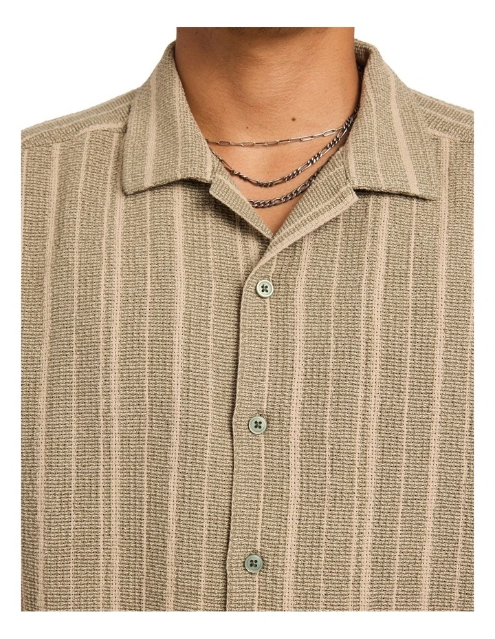 Vacancy Stripe Shirt In Army image 4