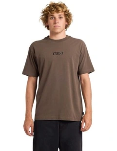 Old RVCA T-Shirt In Chocolate