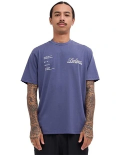 Top Down T-Shirt In Washed Blue