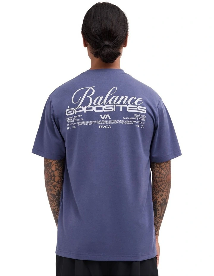 Top Down T-Shirt In Washed Blue image 2