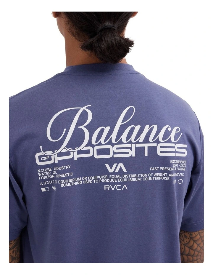 Top Down T-Shirt In Washed Blue image 4