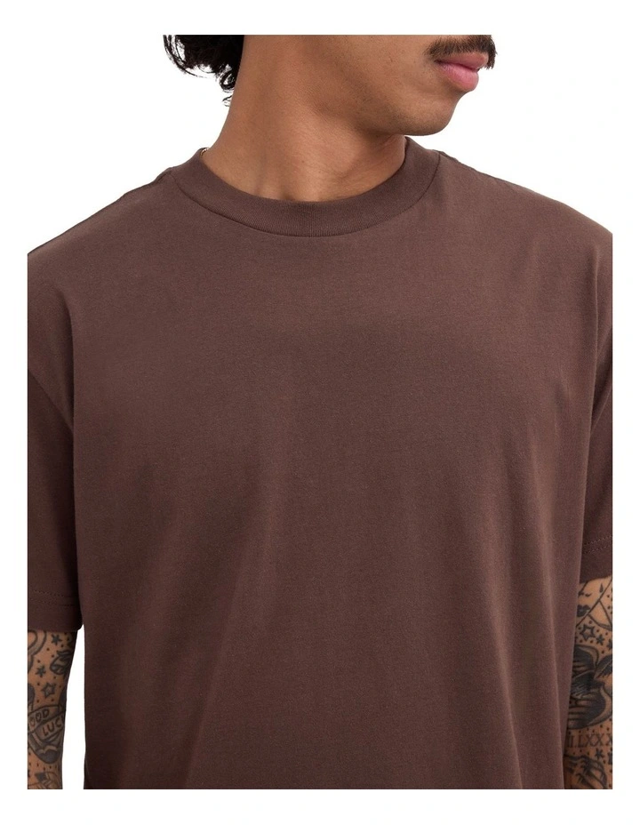 Standard T-Shirt In Choc Brown image 4