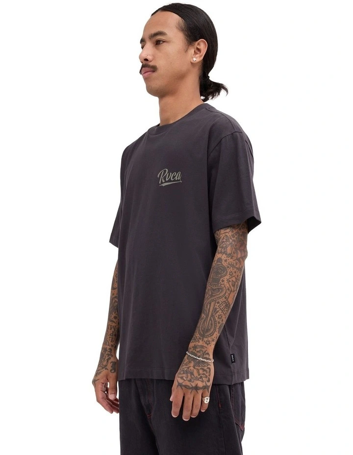 Dugout Pocket T-Shirt In Pirate Black image 3