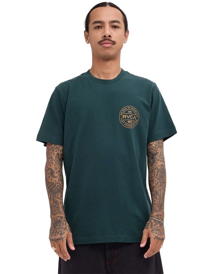 Fuel Cap T-Shirt In Hunter Green image 1