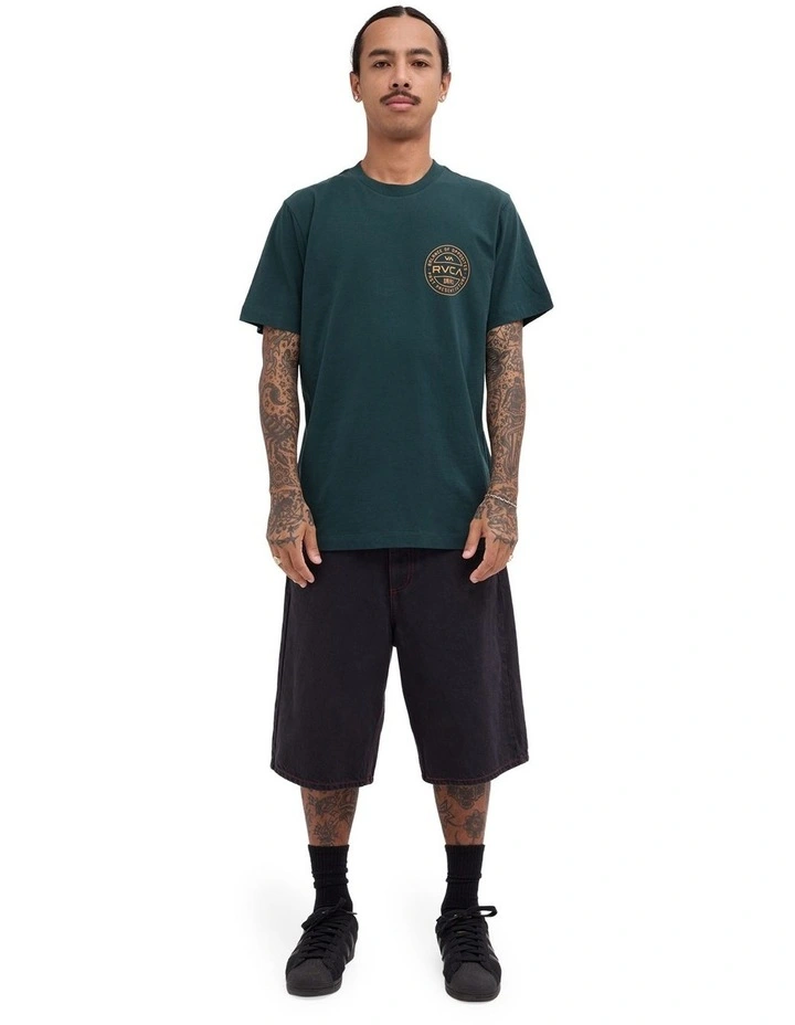 Fuel Cap T-Shirt In Hunter Green image 5
