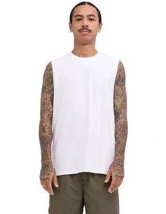 RVCA Standard Muscle In White