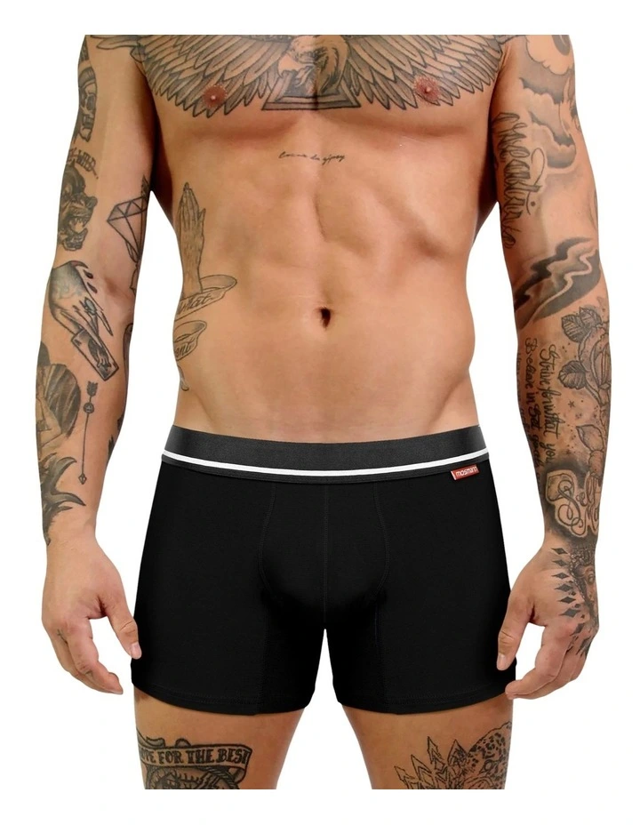 7-Pack Men's Bamboo Trunks in Carbon image 2