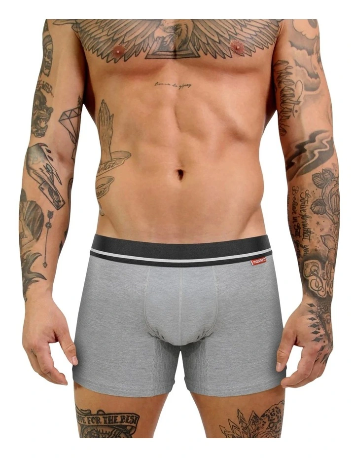 7-Pack Men's Bamboo Trunks in Carbon image 4