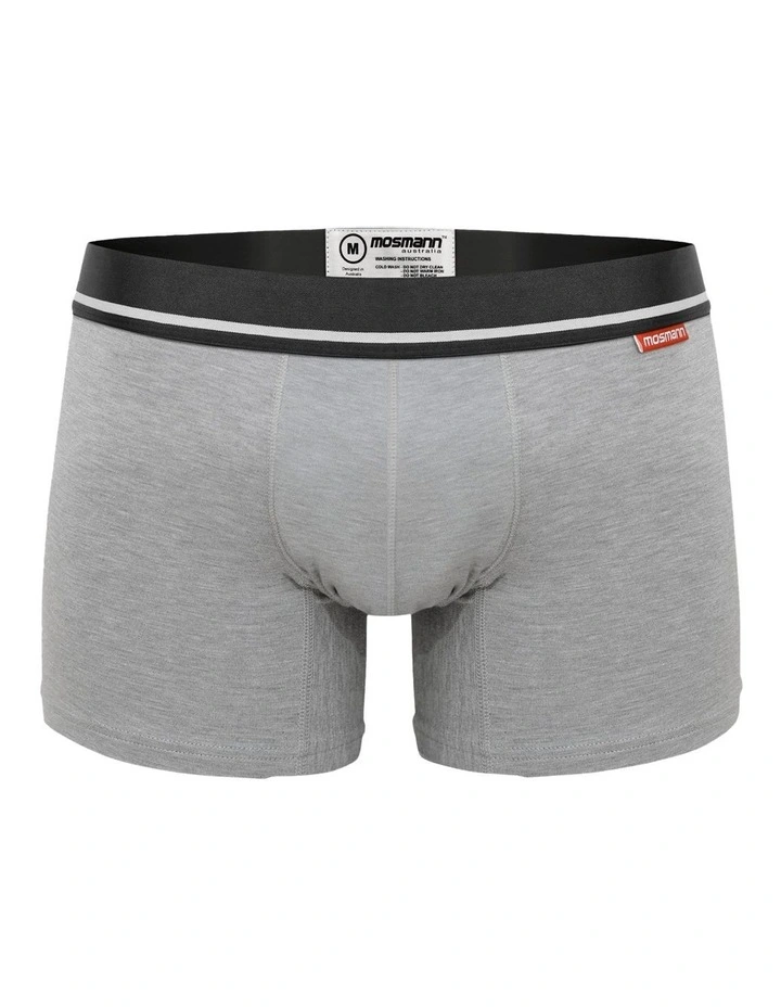 7-Pack Men's Bamboo Trunks in Carbon image 5