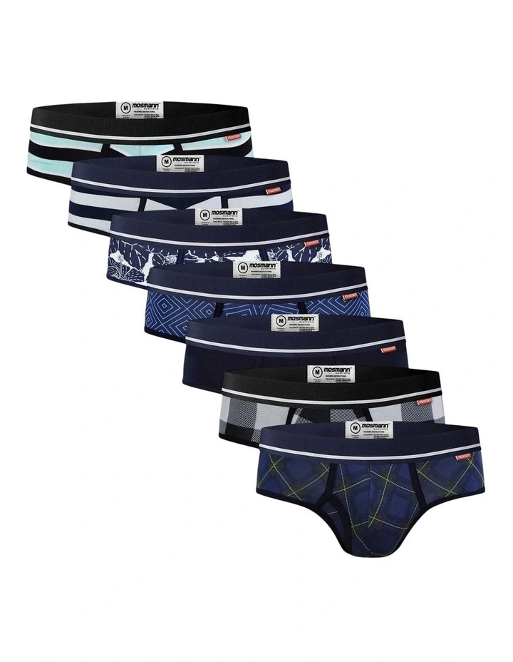 Bamboo Brief 7 Pack in Blue image 1