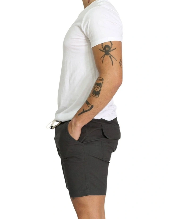 Travis Casual Shorts in Charcoal image 3