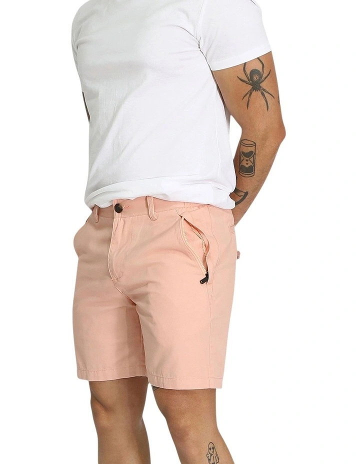Brando Chino Shorts in Pink image 3