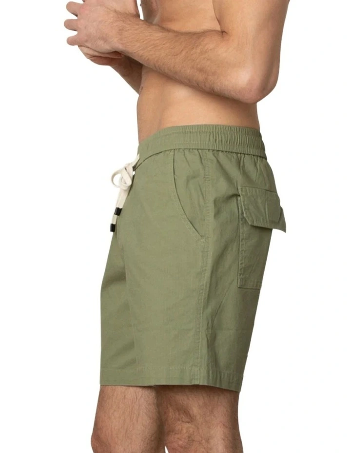 Travis Casual Shorts in Moss image 3
