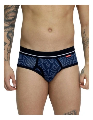 Mens Bamboo Brief in Indigo