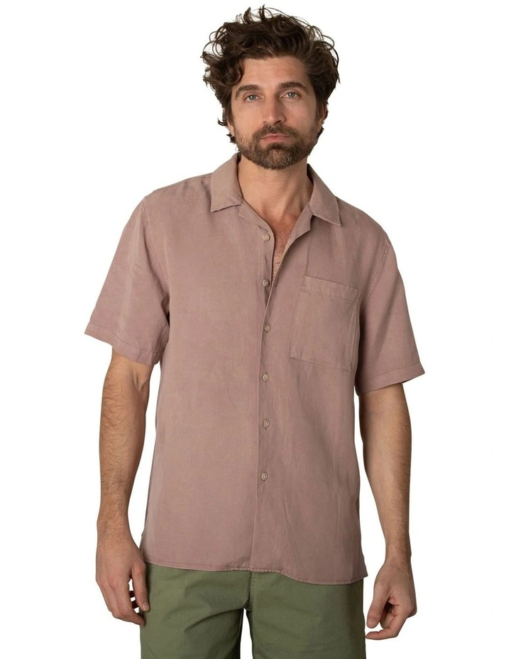 Avalon Short Sleeve Shirt in Rust image 1