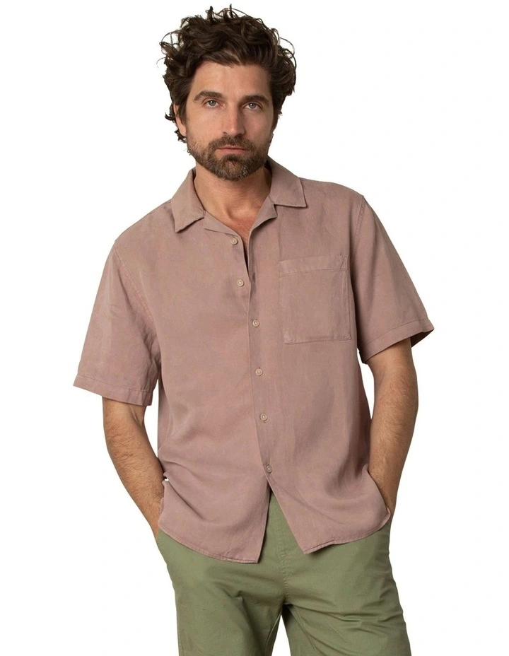 Avalon Short Sleeve Shirt in Rust image 4
