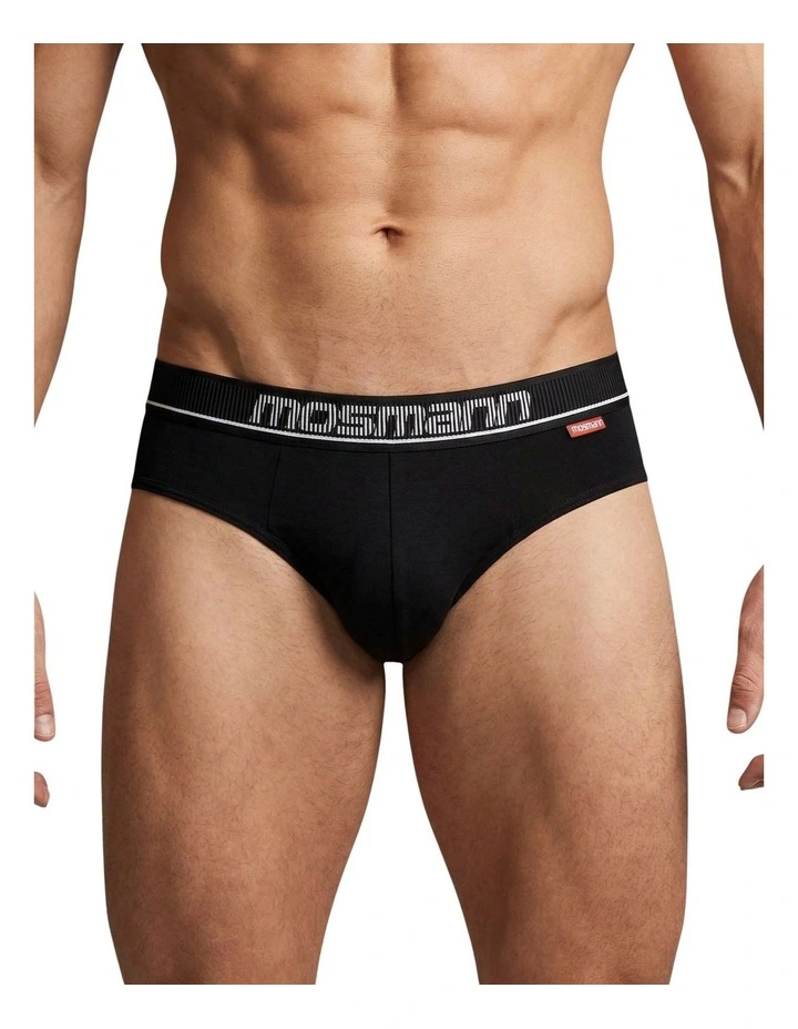 Bamboo Briefs in Black image 1