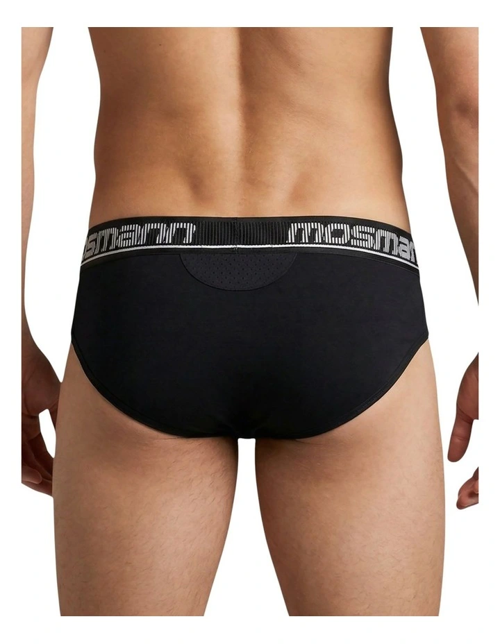 Bamboo Briefs in Black image 2