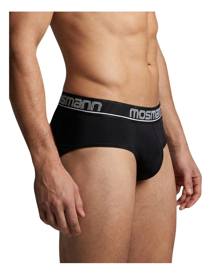 Bamboo Briefs in Black image 3