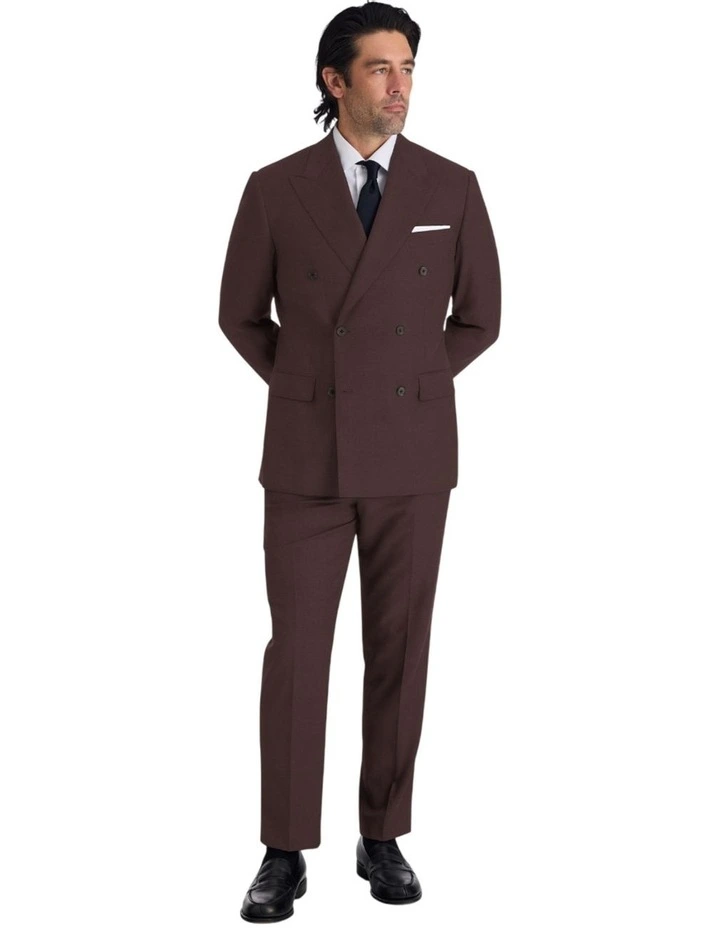 Cesari Suit Jacket in Brown image 1