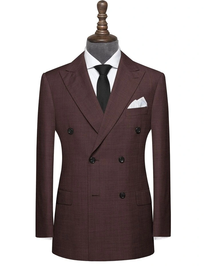 Cesari Suit Jacket in Brown image 3