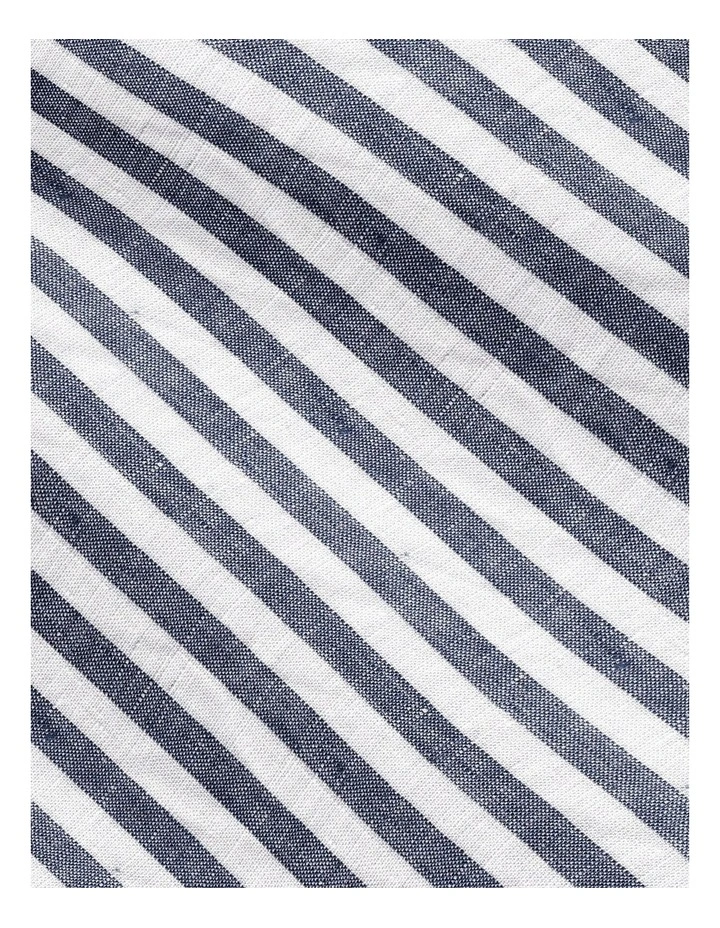 The Steen Stripe Linen Blazer in Grey image 4