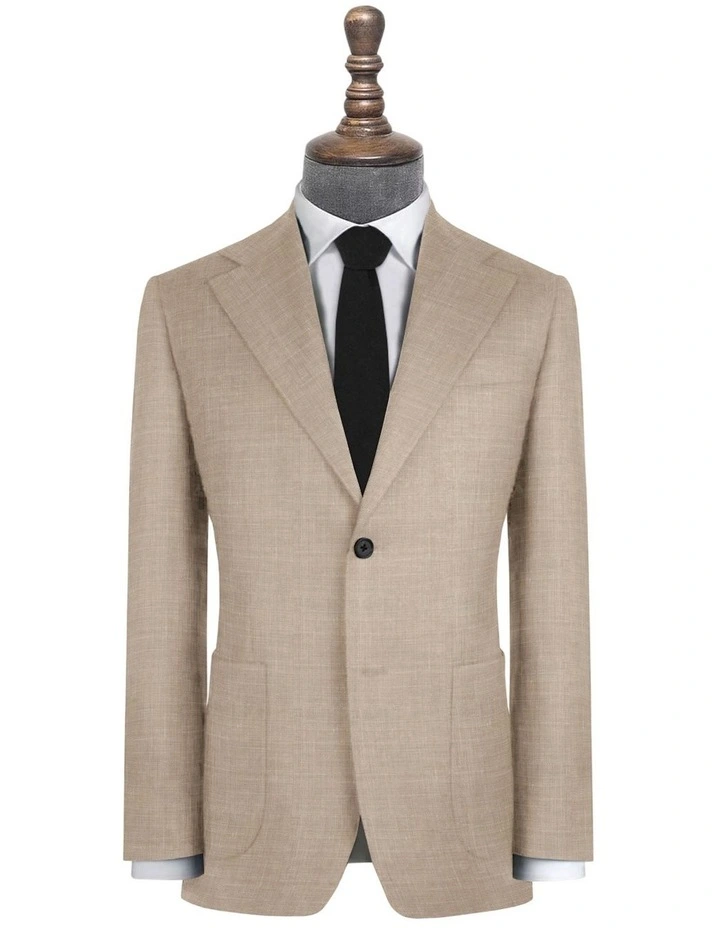 The Alsace Wool Blend Jacket in Beige image 2