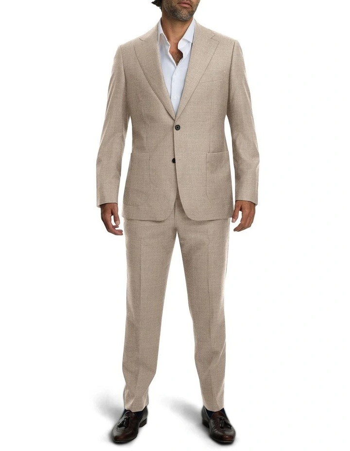 The Alsace Wool Blend Pants in Beige image 3