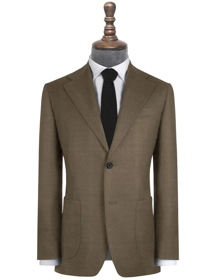The Cannes Cotton Jacket in Khaki image 2