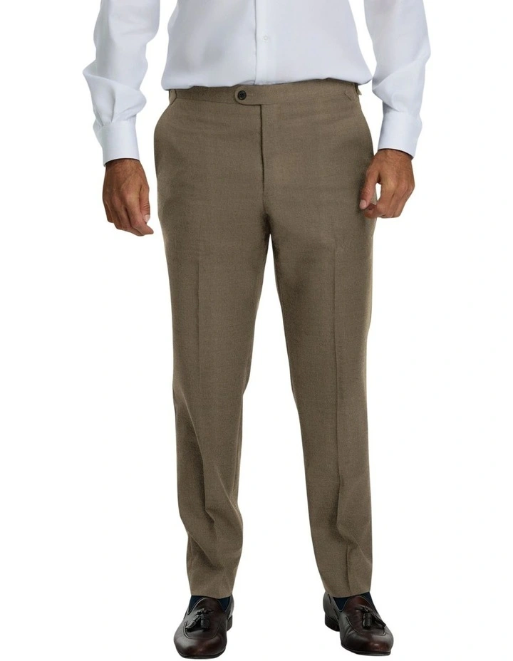 The Cannes Cotton Pants in Khaki image 1