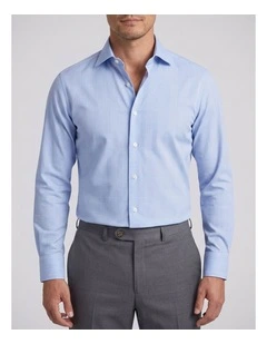 Browning Blue Glen Plaid Non-Iron Cotton Shirt