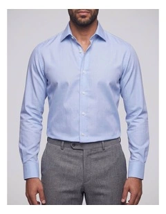 Chekhov Blue Glen Plaid Cotton Shirt