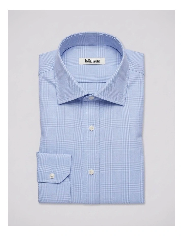 Chekhov Blue Glen Plaid Cotton Shirt image 3